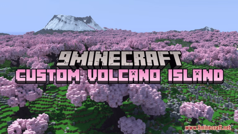 Custom volcano island map (1. 21. 4, 1. 20. 1) – cherry blossom terrain