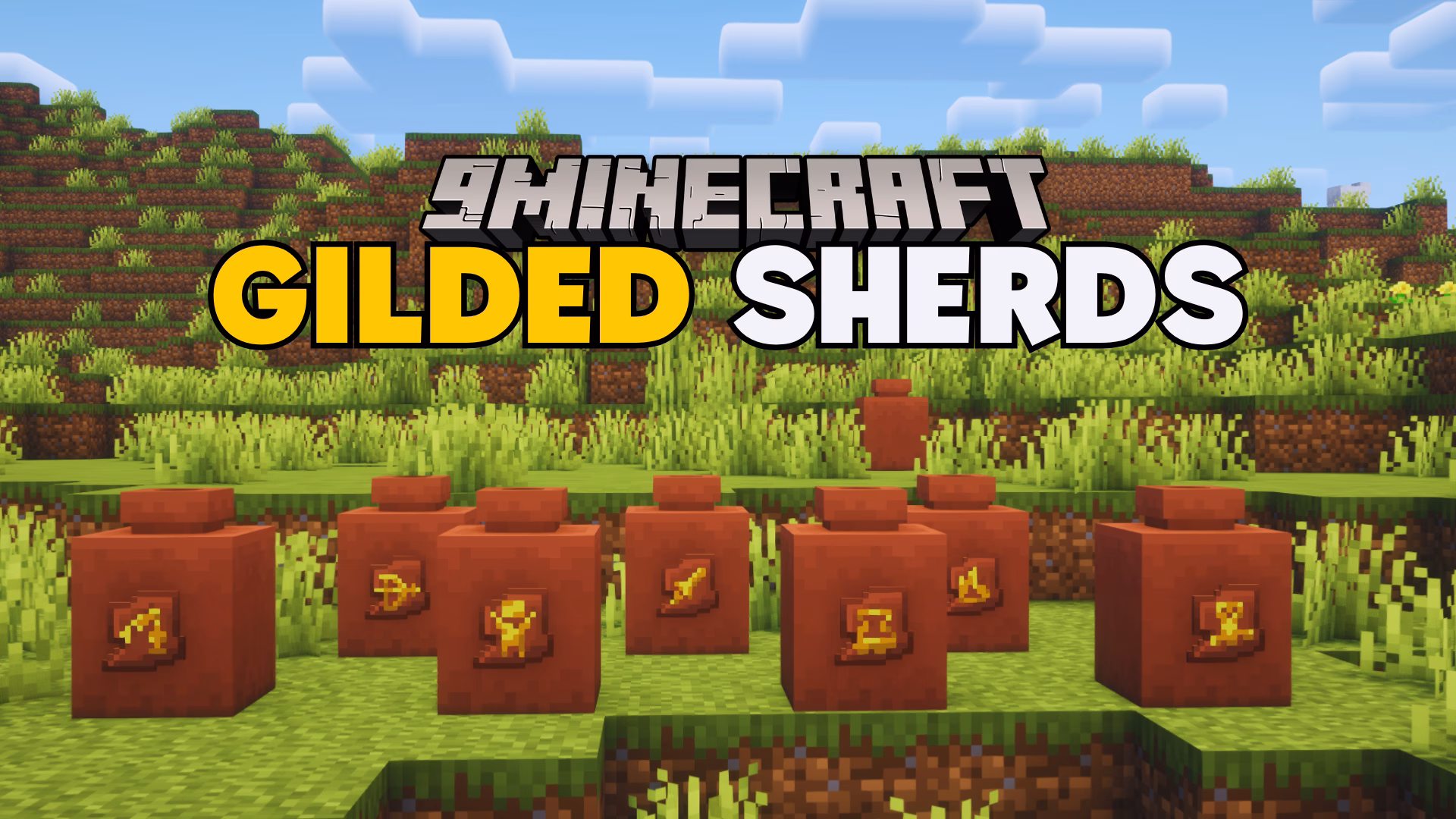Gilded sherds mod (1. 21. 1, 1. 20. 1) – adds gilded variants of decorated pottery sherds