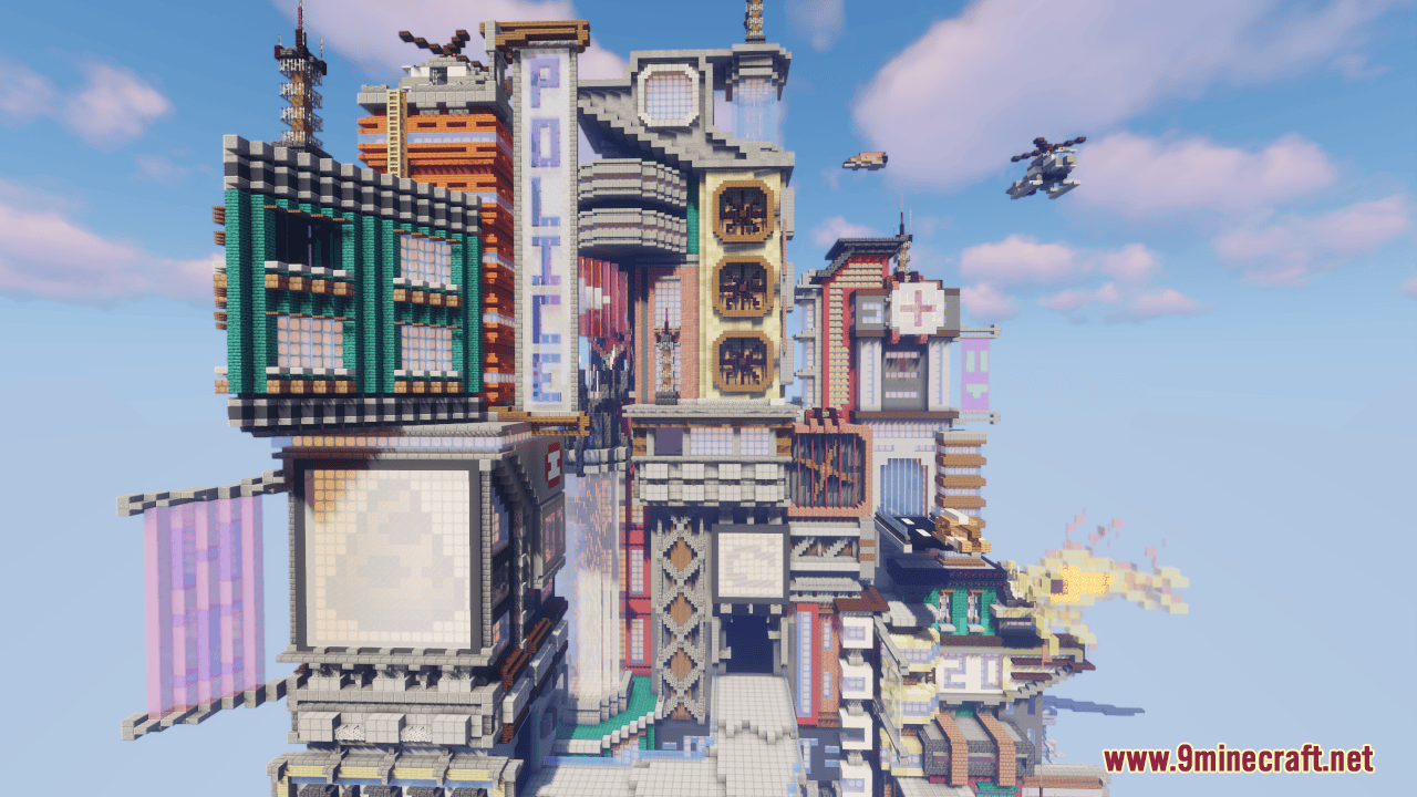 Cyberpunk Map (1.21.5, 1.20.1) - Cyberpunk Inspired Lobby 51 1743887171 918 cyberpunk map 1215 1201 cyberpunk inspired lobby