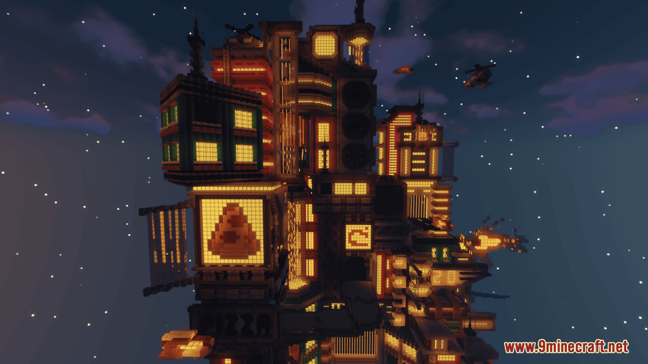 Cyberpunk Map (1.21.5, 1.20.1) - Cyberpunk Inspired Lobby 63 1743887174 359 cyberpunk map 1215 1201 cyberpunk inspired lobby