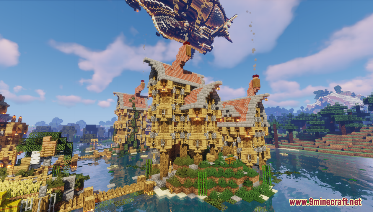 Fantasy Medieval Map (1.21.5, 1.20.1) - Futuristic And Fantasy Village ...