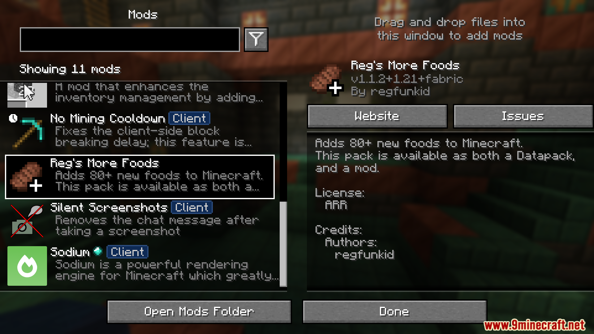 Reg Mod Reg's More Foods Mod (1.21.4, 1.20.6) - Over 130 New Food Items - Aadhu.com