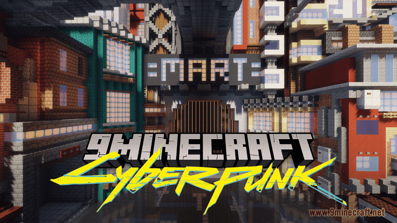 Cyberpunk Map (1.21.5, 1.20.1) - Cyberpunk Inspired Lobby 45 Cyberpunk map 1215 1201 cyberpunk inspired lobby