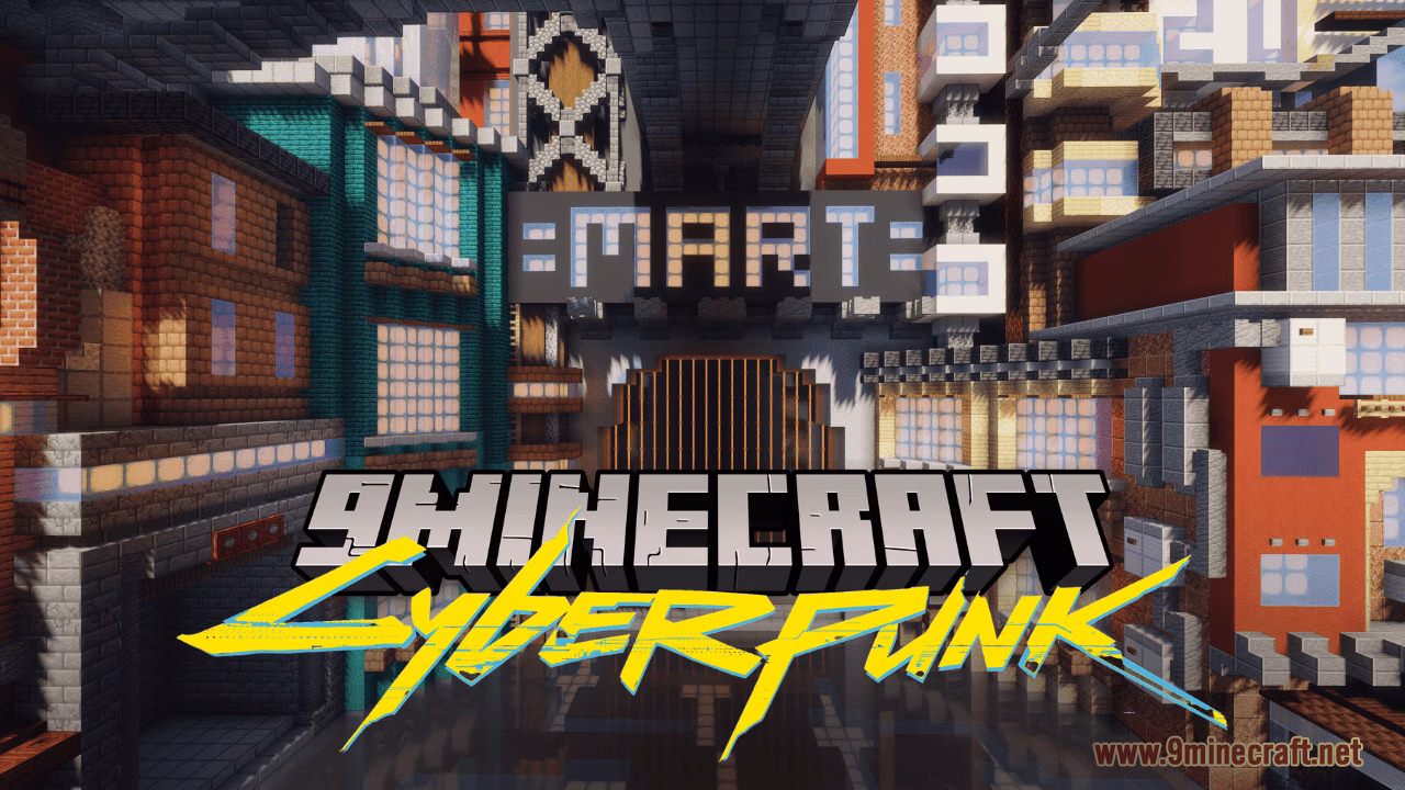 Cyberpunk Map (1.21.5, 1.20.1) – Cyberpunk Inspired Lobby Cyberpunk map (1. 21. 5, 1. 20. 1) – cyberpunk inspired lobby