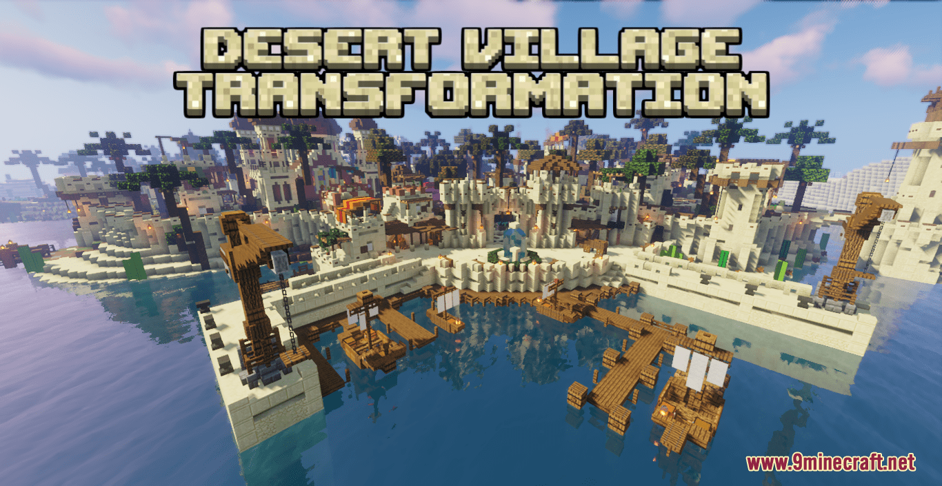 Desert Village Transformation Map (1.21.5, 1.20.1) – Stunning Desert Village Transformation Desert Village Transformation Map (1.21.5, 1.20.1) – Stunning Desert Village Transformation