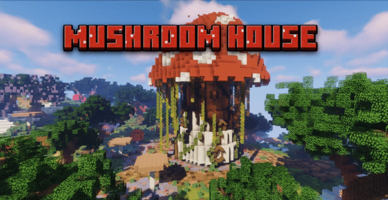 Mushroom house map (1. 21. 5, 1. 20. 1) – lovely survival house
