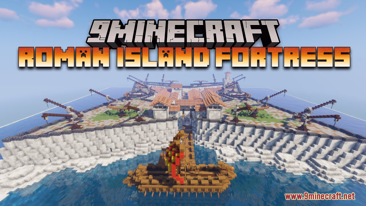 Roman Island Fortress Map (1.21.5, 1.20.1) – Magneficent Island Fortress Build Roman island fortress map (1. 21. 5, 1. 20. 1) – magneficent island fortress build
