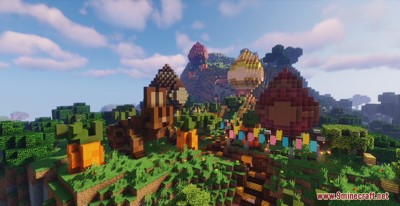Easter Bunny World Map (1.20.4, 1.19.4) - Easter Themed Spawn Island ...