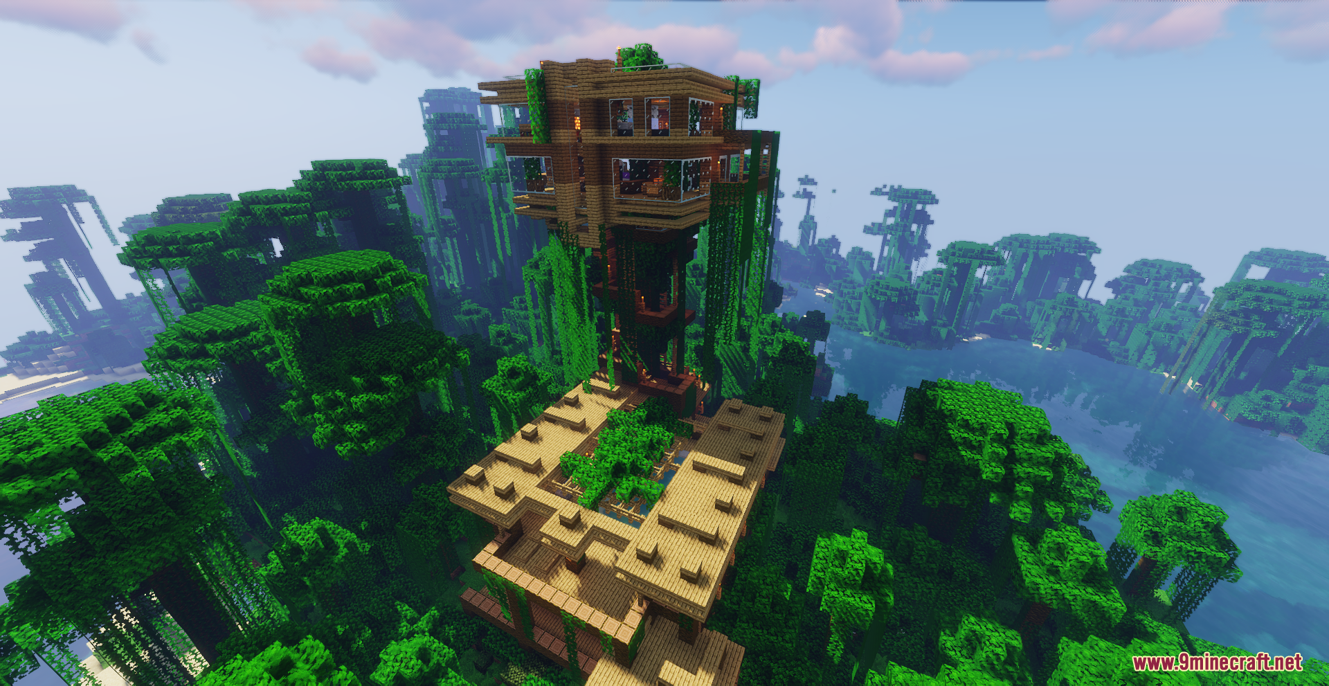 Jungle Treehouse Map (1.21.5, 1.20.1) - Cozy Getaway In The Jungle ...