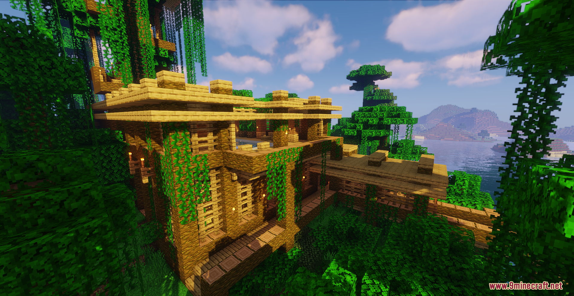 Jungle Treehouse Map (1.21.5, 1.20.1) - Cozy Getaway In The Jungle ...