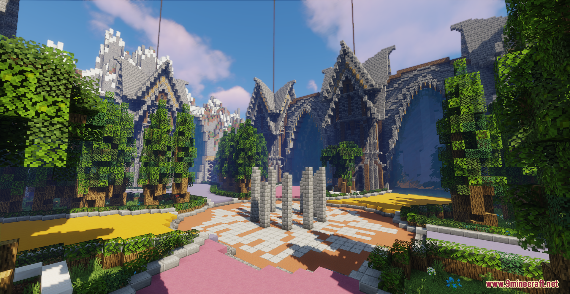 Medieval Hub Spawn Map (1.21.5, 1.20.1) - A Grand Welcome For ...