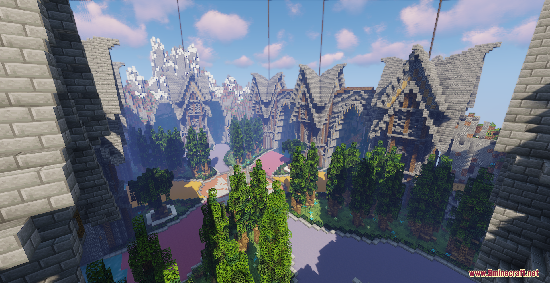 Medieval Hub Spawn Map (1.21.5, 1.20.1) - A Grand Welcome For ...