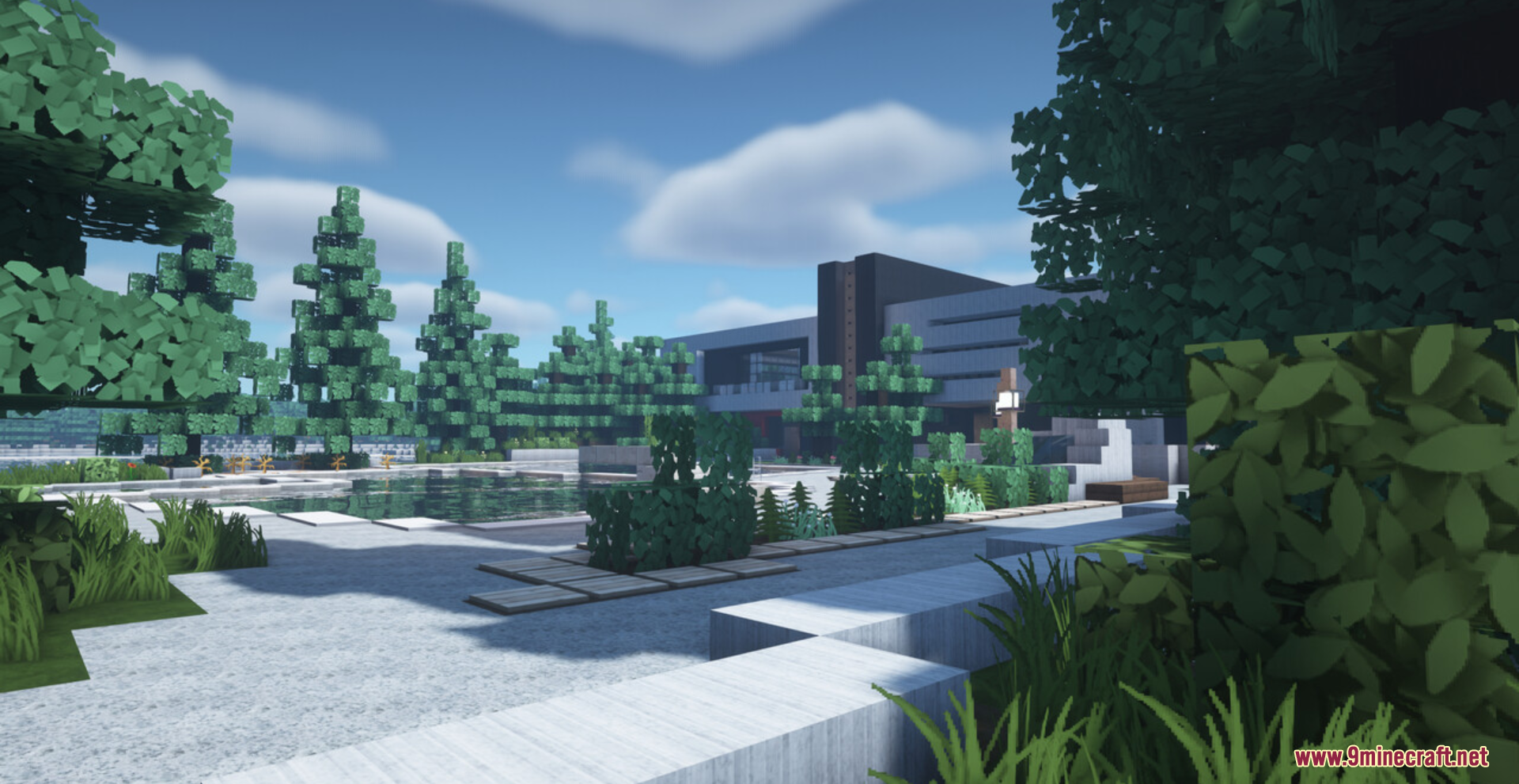 Red Tech Building RedTech Modern Island House Map (1.21.5, 1.20.1) - Majestic Mansion ...