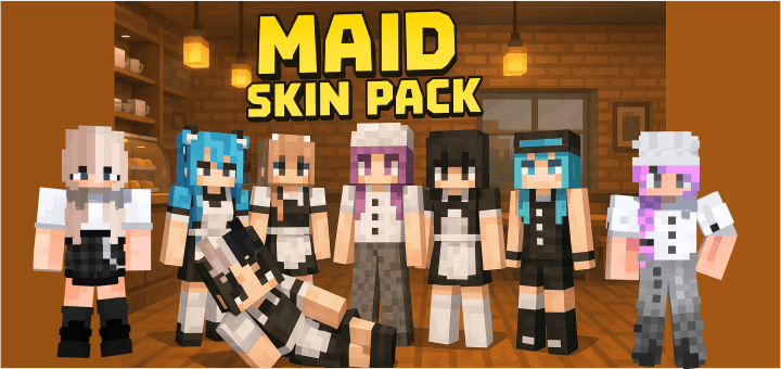 Anime maids skin pack 121 mcpebedrock