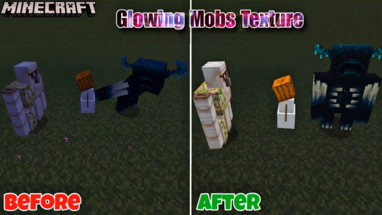 Glowing mobs+ texture pack (1. 21) – mcpe/bedrock
