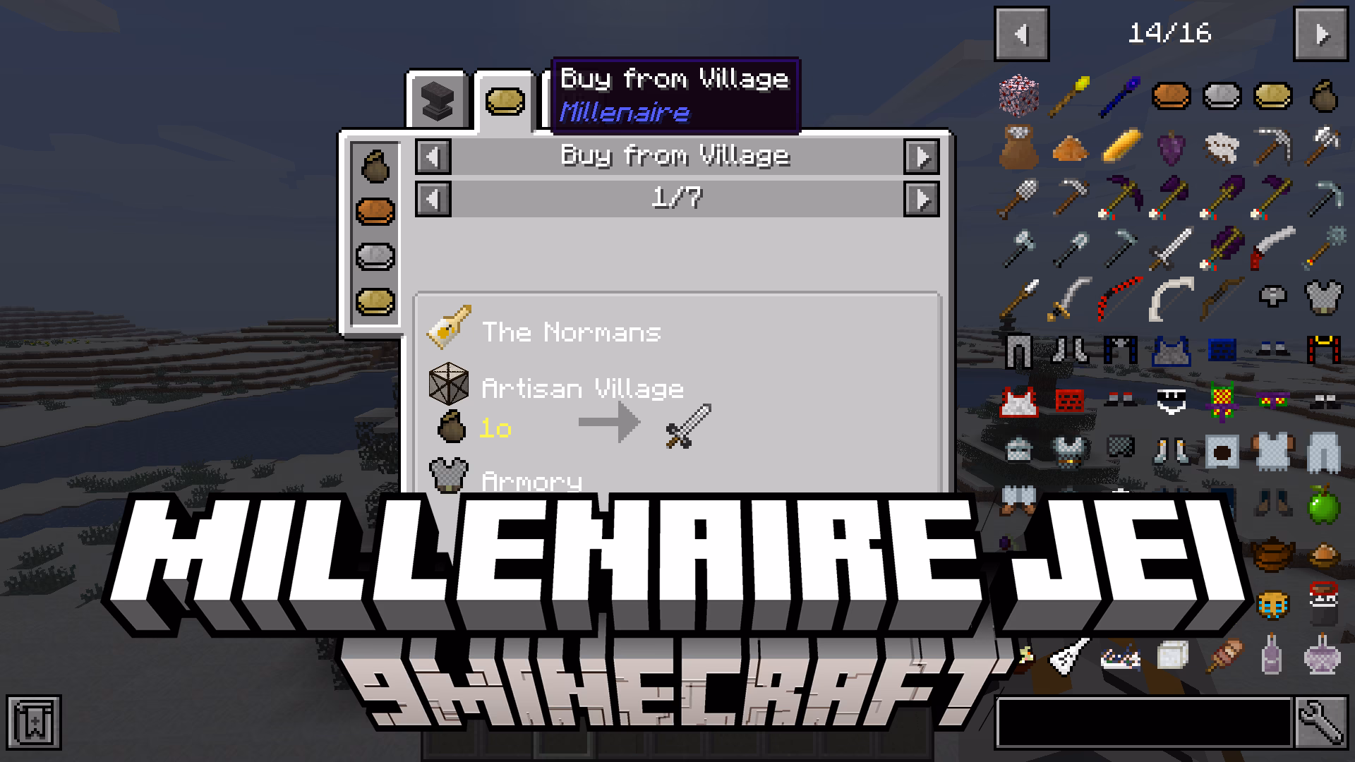 Millenaire jei mod (1. 12. 2) – recipes trades and more