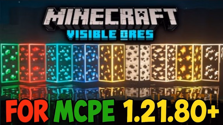 Visible ores plus texture pack (1. 21) – mcpe/bedrock