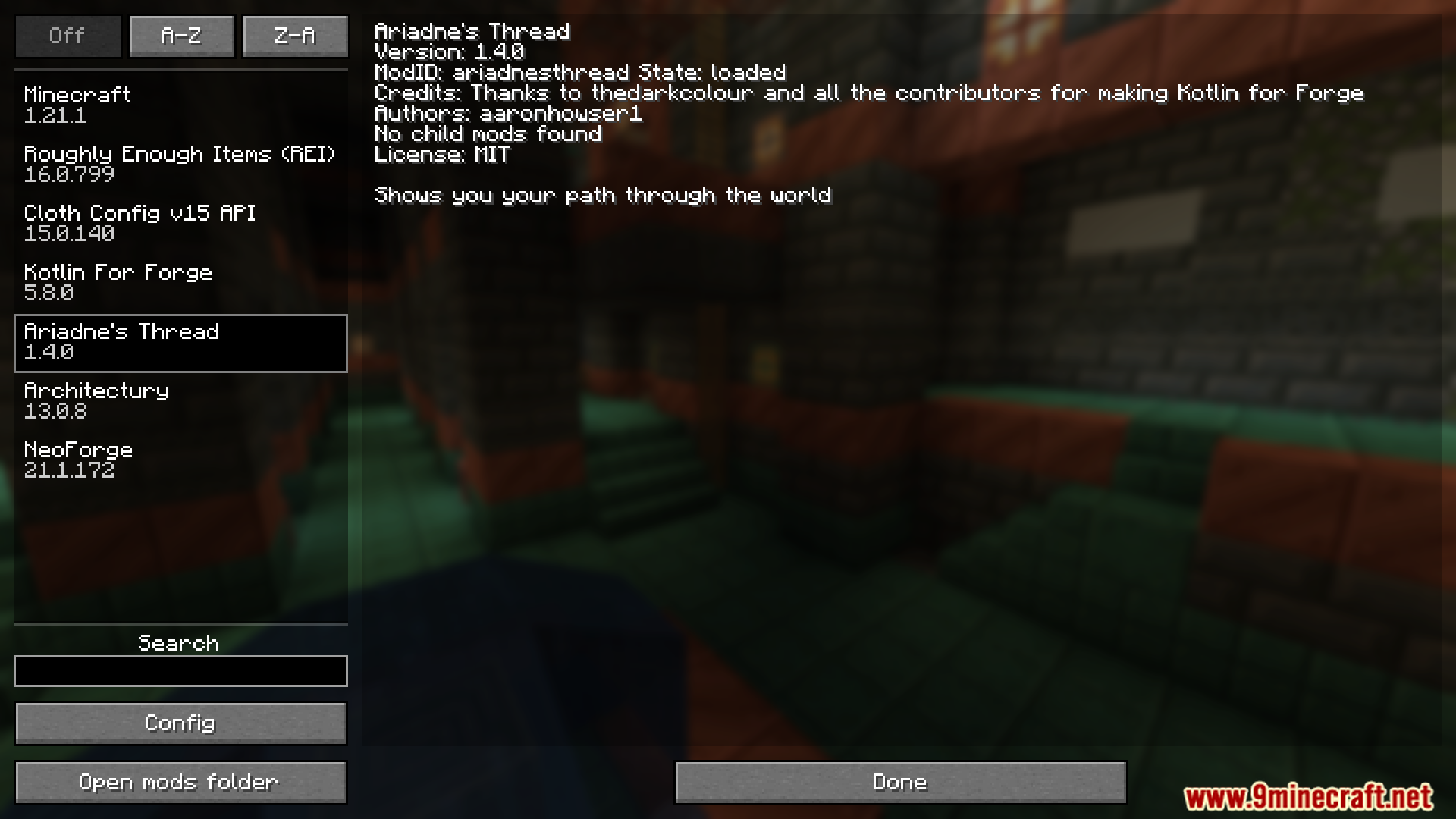 Ariadnes Thread Mod (1.21.1, 1.20.4) - Never Get Lost - Aadhu.com