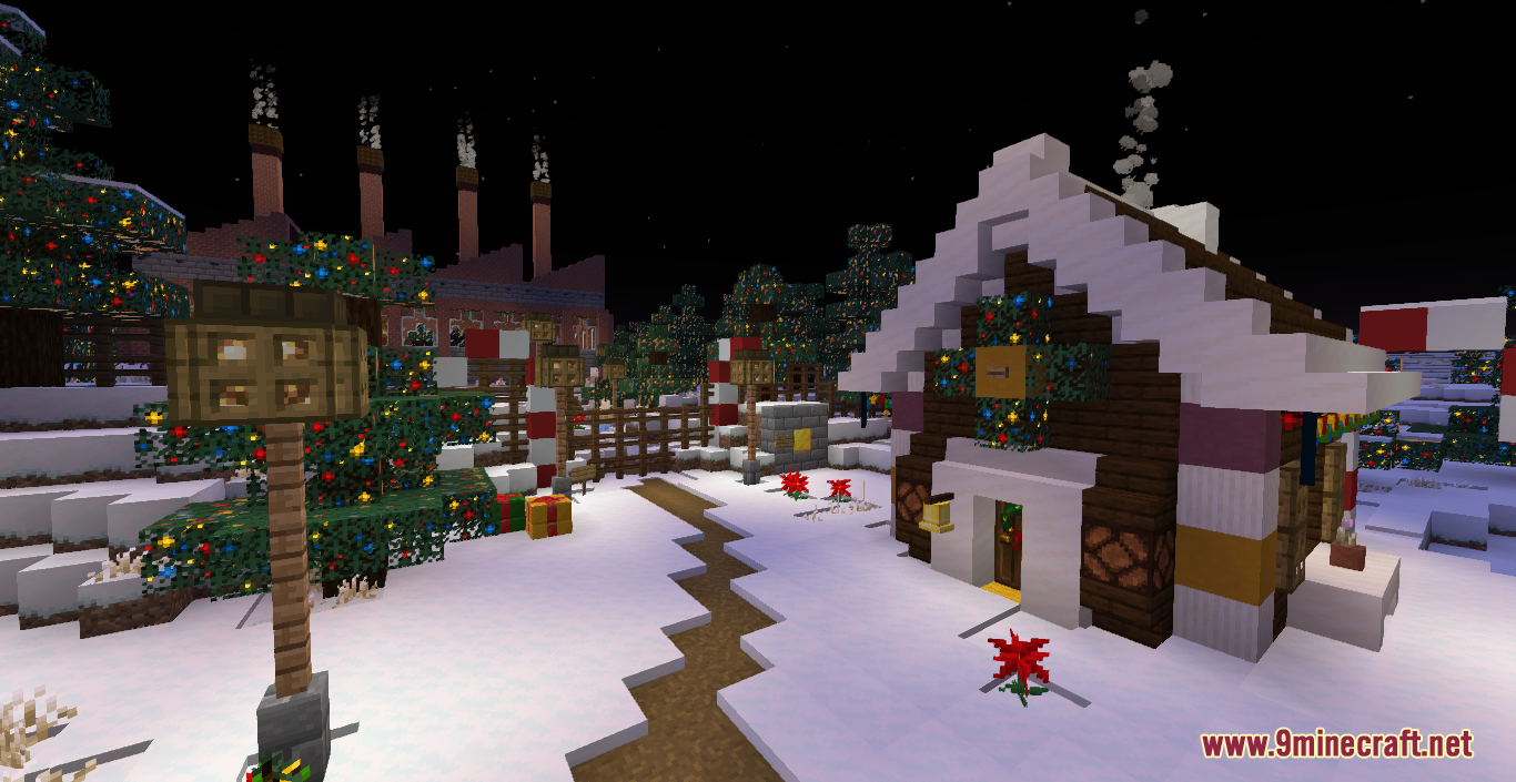 A Snowy Christmas Map 1.17.1 For Minecraft - Aadhu.com