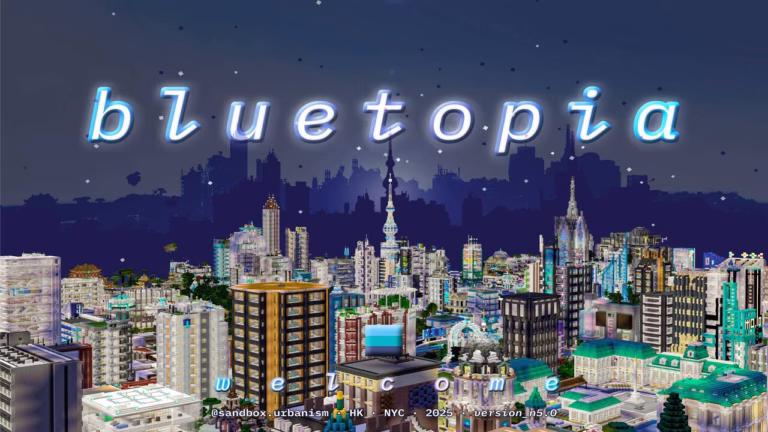 Blue topia map (1. 21) – mcpe/bedrock
