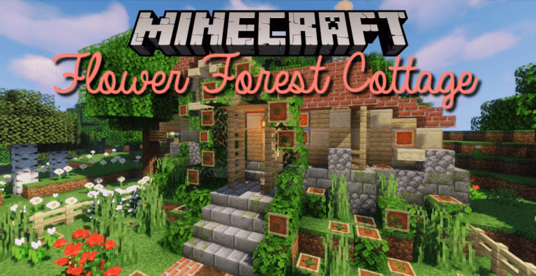 Flower forest cottage map 1. 17. 1 for minecraft