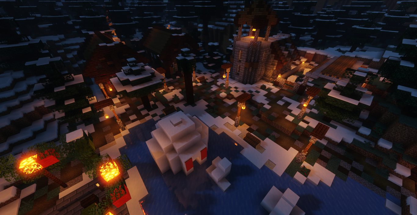 The Winter Eternal Village Map 1.18.1 For Minecraft - Aadhu.com