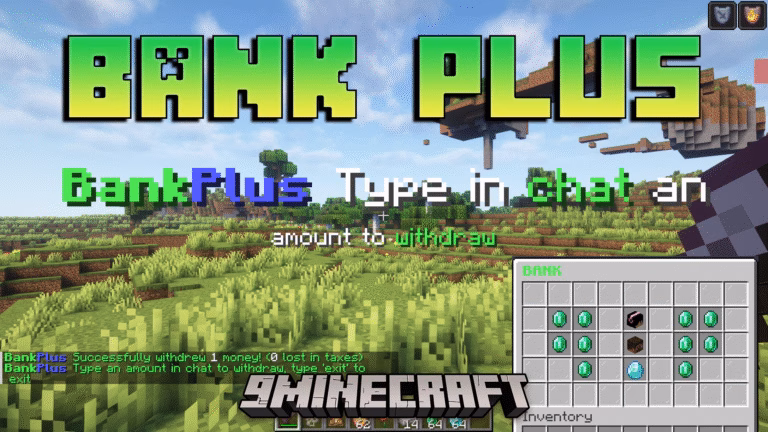 Bankplus plugin (1. 21. 5, 1. 20. 1) – powerful banking system