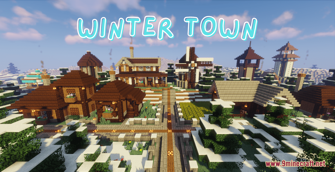 Winter Town Map 1.17.1 For Minecraft - Aadhu.com
