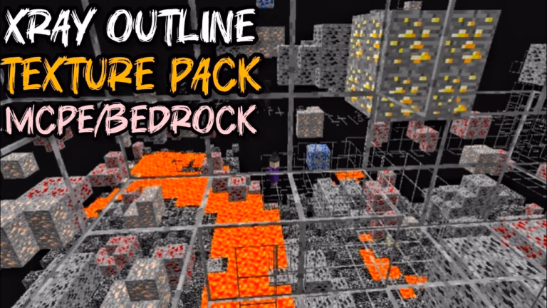 Xray outline (1. 21) – mcpe/bedrock pack