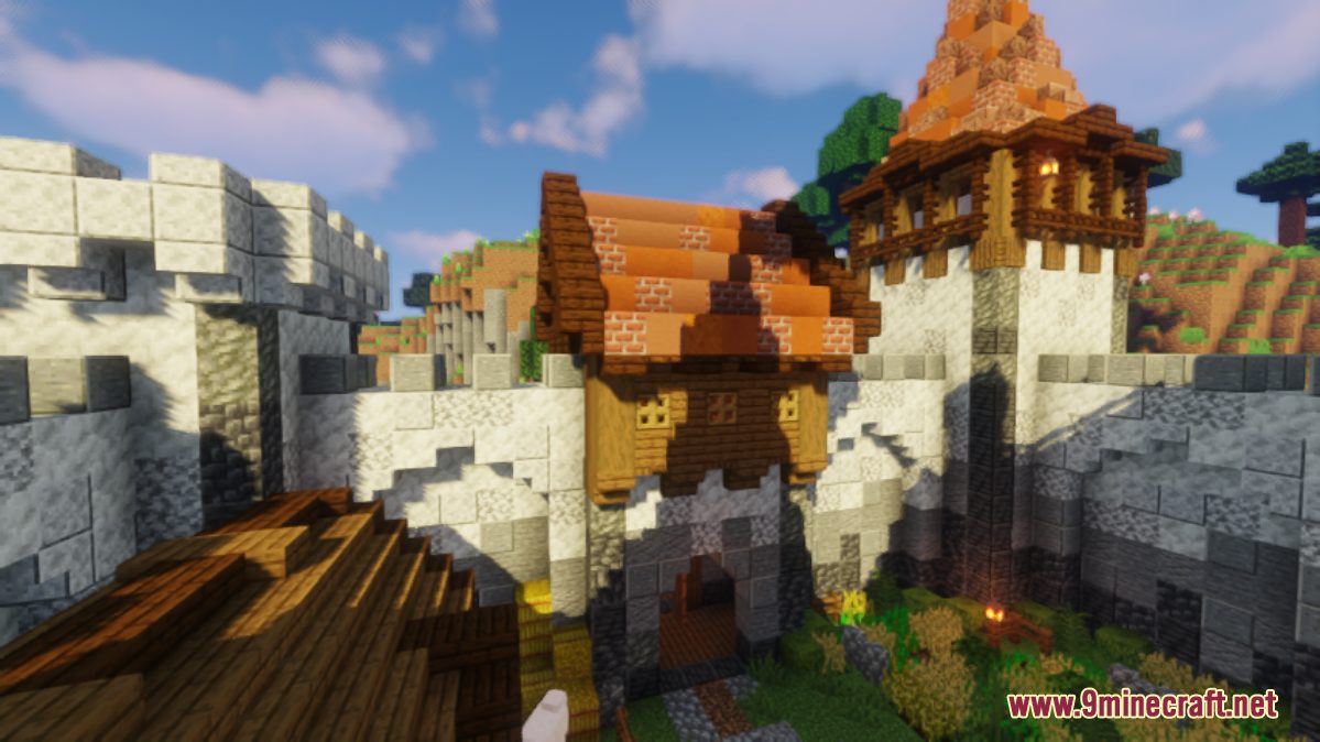 Small Medieval Castle Map (1.21.7, 1.20.1) For Minecraft - Aadhu.com