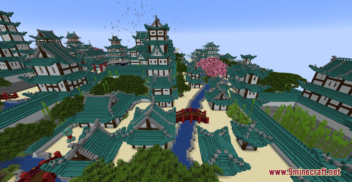 Asian Castle Map (1.21.7, 1.20.1) For Minecraft - Aadhu.com