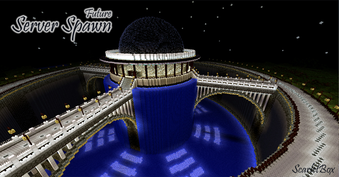Futuristic Server Spawn Map (1.21.7, 1.20.1) For Minecraft - Aadhu.com