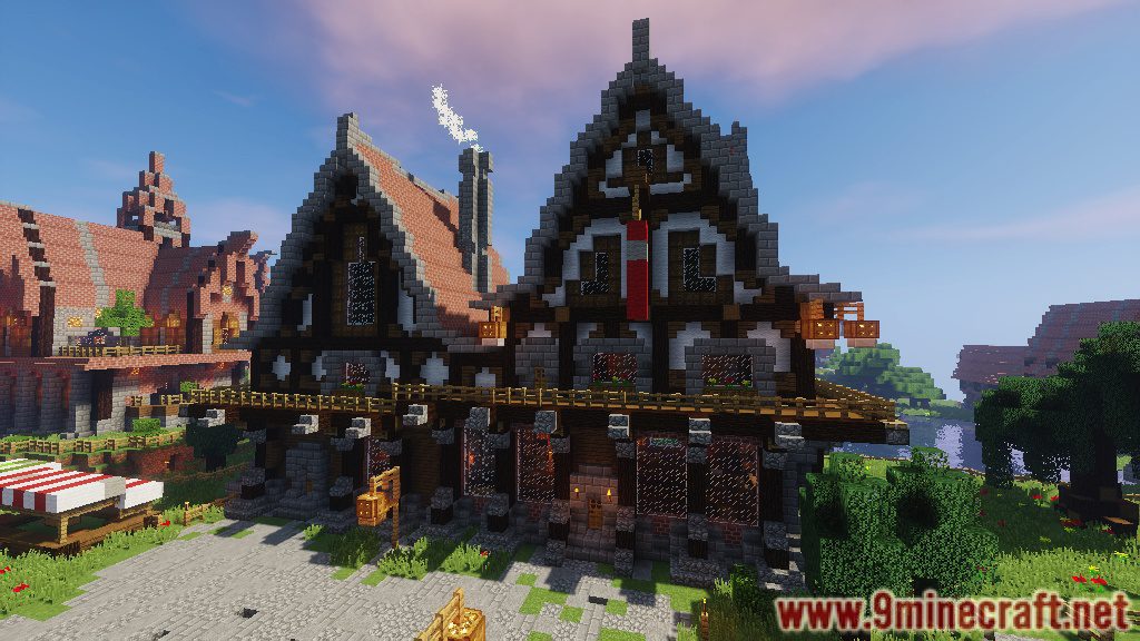 Medieval Town Map Pack (1.21.7, 1.20.1) For Minecraft - Aadhu.com