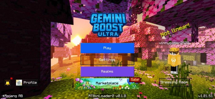 Gemini Ultra Boost Pack (1.21) - FPS Boost For MCPE/Bedrock - Aadhu.com