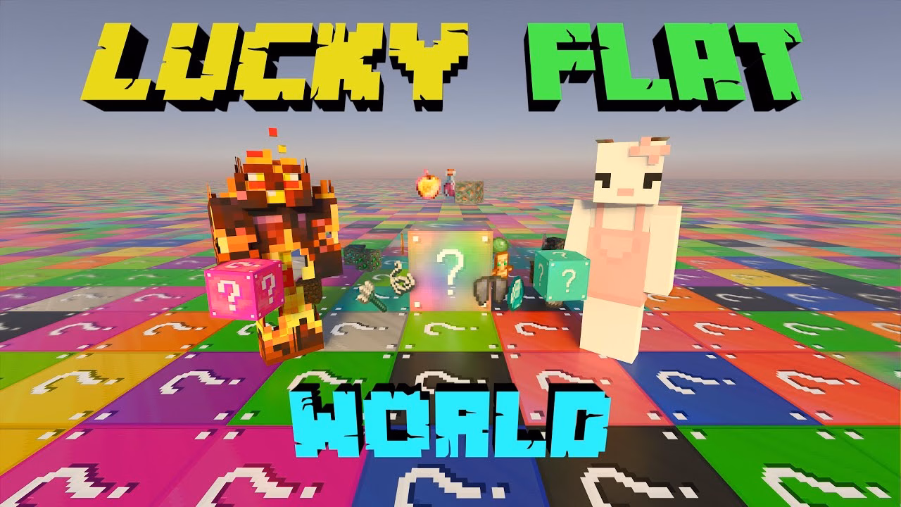 Lucky-flat-world-map-mcpe-thumbnail. Jpg