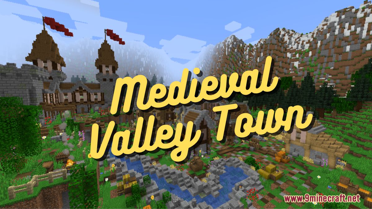 Medieval Valley Town Map (1.21.7, 1.20.1) For Minecraft - Aadhu.com