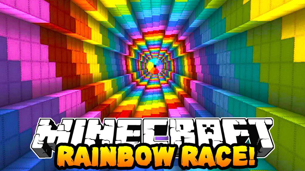 Race The Rainbow Map (1.21.8, 1.20.1) For Minecraft - Aadhu.com