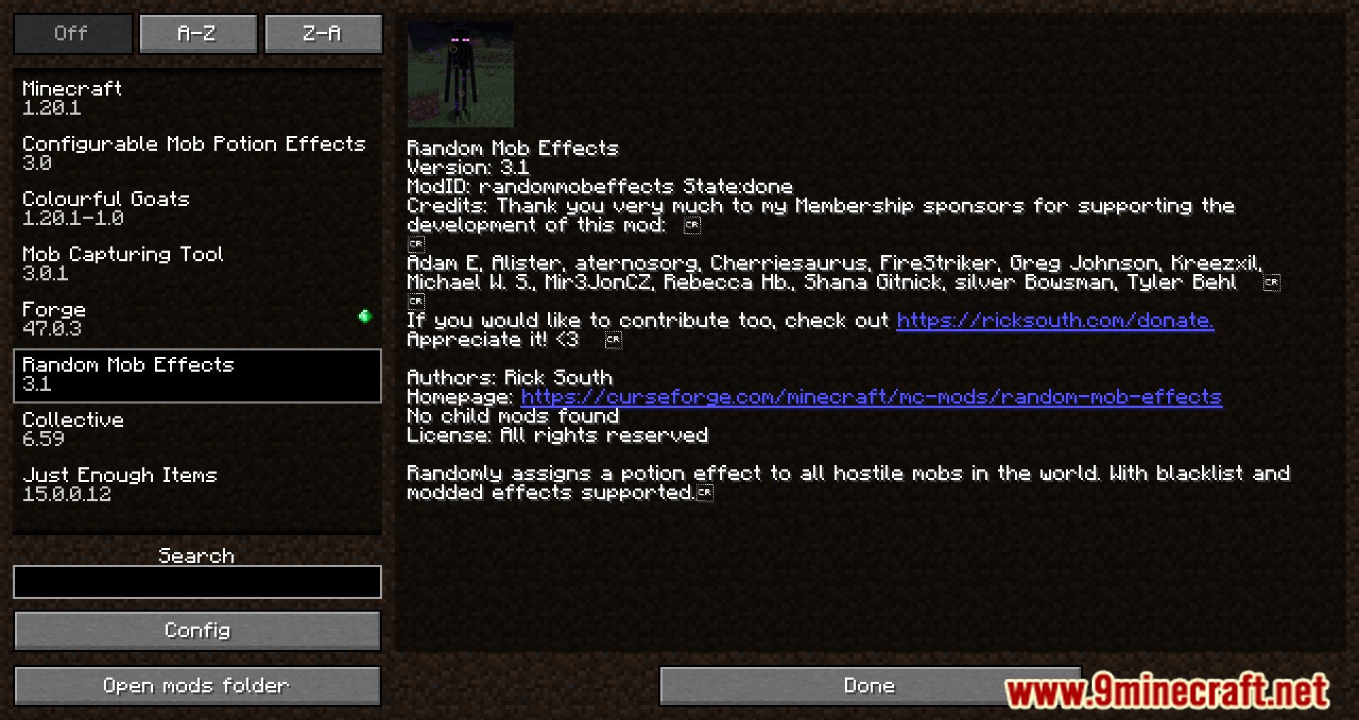 Random Mob Effects Mod (1.21.7, 1.20.1) - Random Potion Effect To All ...
