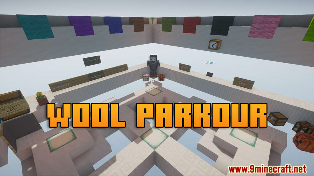 Wool Parkour Map (1.21.8, 1.20.1) For Minecraft - Aadhu.com