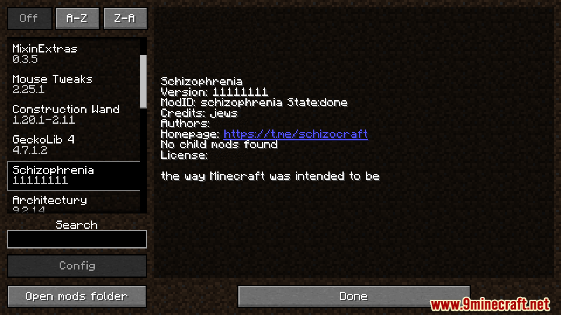 1755335102 203 schizocraft mod 1201 1194 weaponry items moon and hidden
