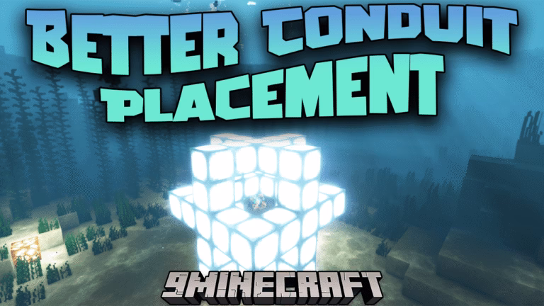 Better conduit placement mod (1. 21. 8, 1. 20. 1) – placing conduit prismarine blocks easier