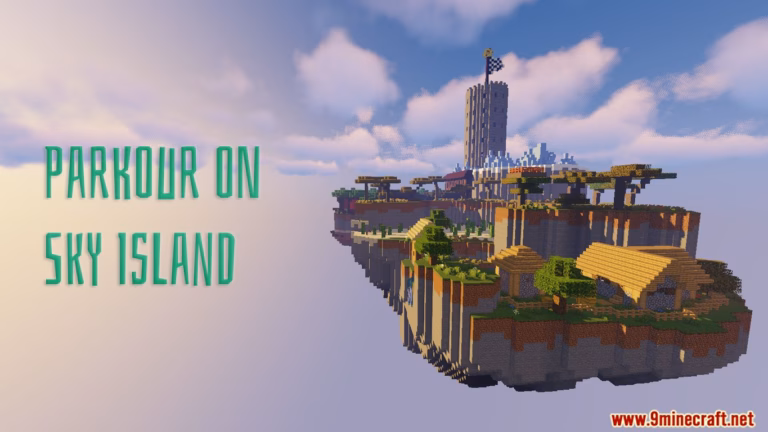 Parkour on sky island map (1. 21. 8, 1. 20. 1) for minecraft