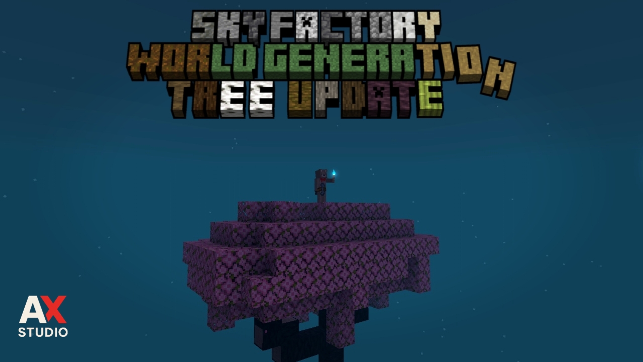 Sky Factory World Generation Tree Addon (1.21) – MCPE/Bedrock Mod Sky Factory World Generation Tree Addon (1.21) – MCPE/Bedrock Mod