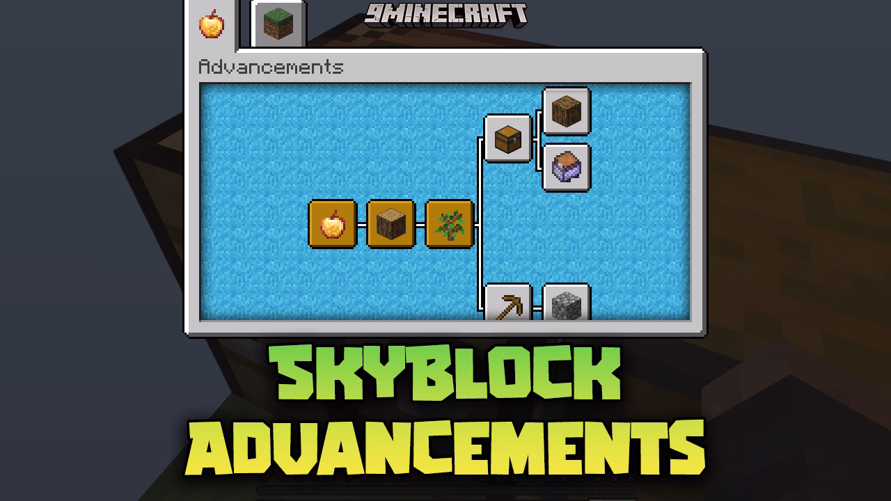 Skyblock advancements mod (1. 21. 8, 1. 20. 1) – new challenges and goals