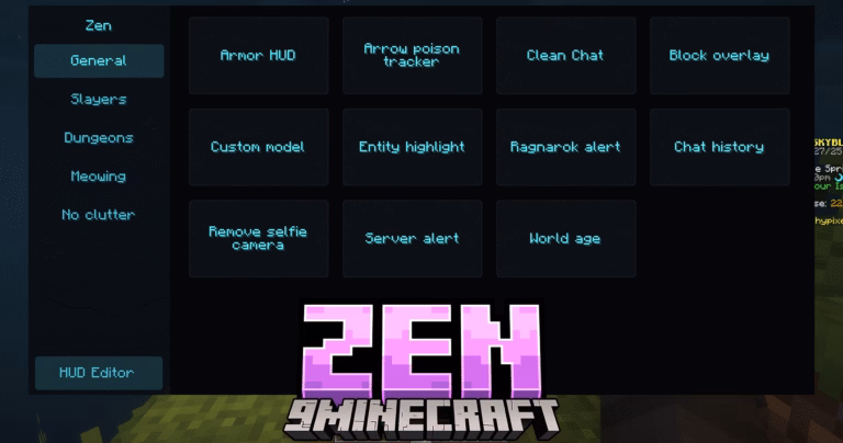 Zen mod (1. 21. 5, 1. 18. 9) – cleaner ui, better focus