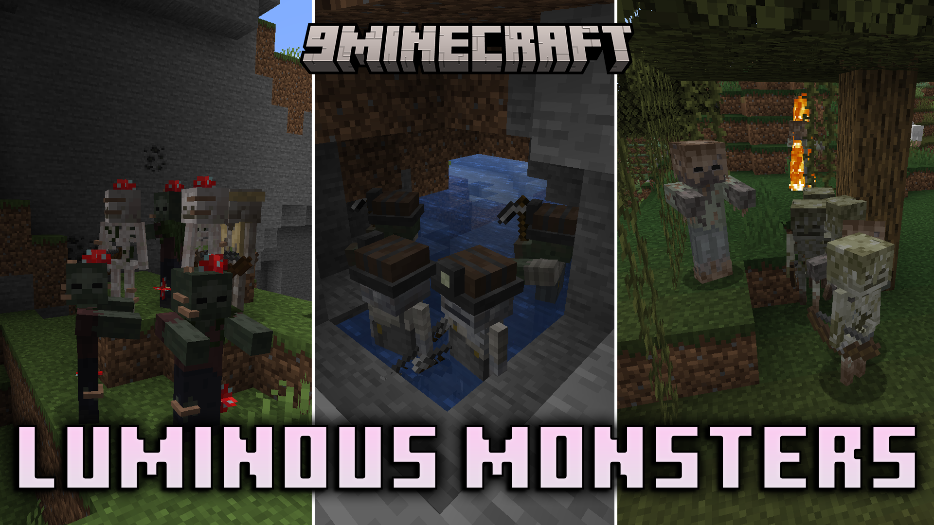 Luminous Monsters Mod (1.21.1, 1.20.1) – New Monsters Variants