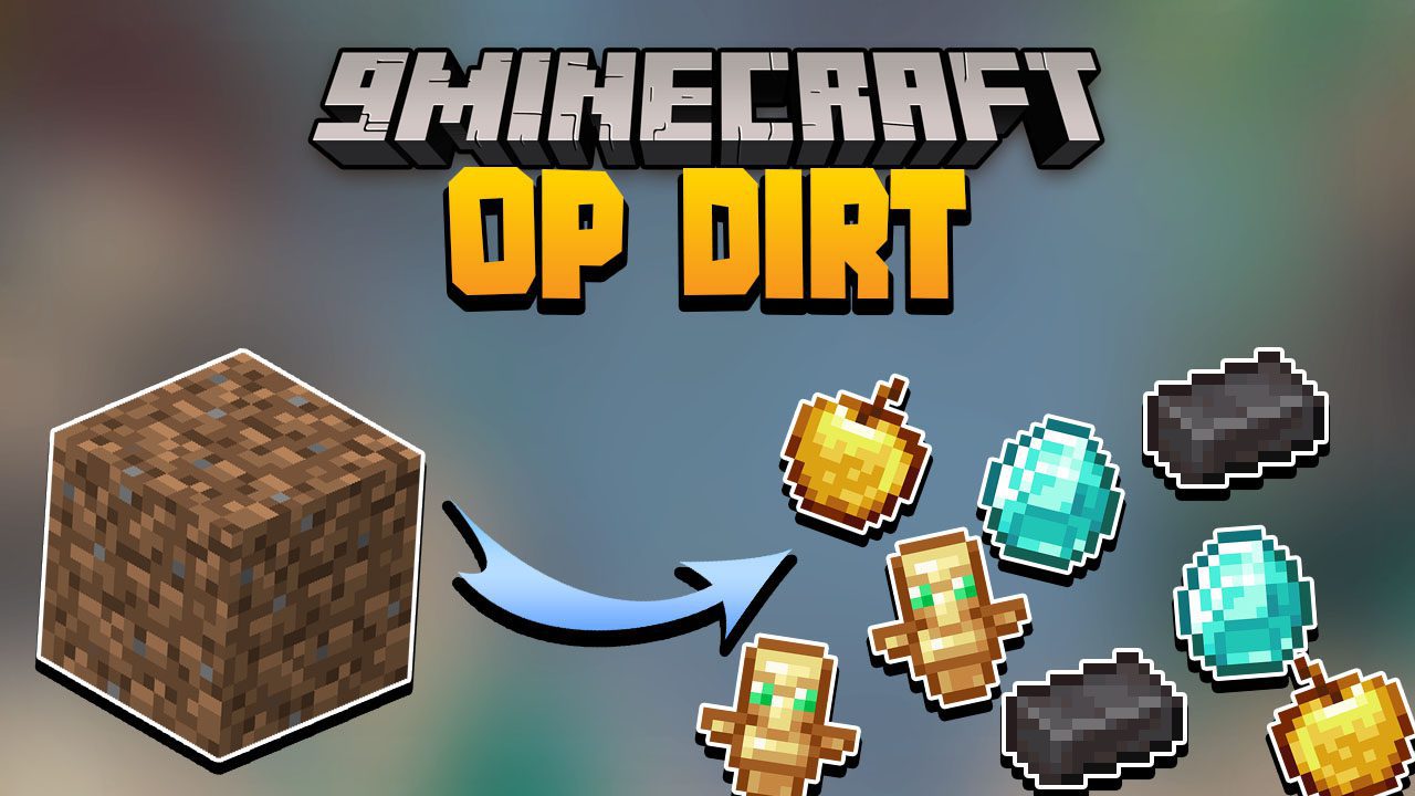 Minecraft But Dirt Drops OP Loot Data Pack (1.20.6, 1.20.1) - Aadhu.com