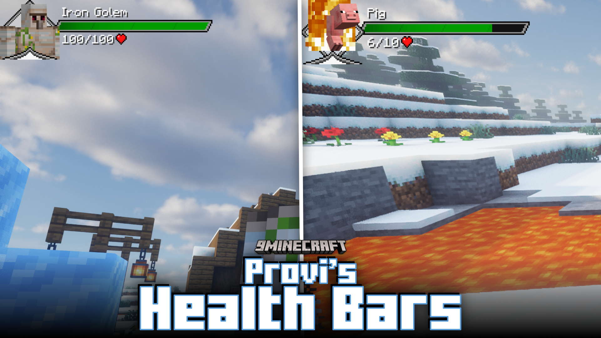 Provi’s Health Bars Mod (1.21.10, 1.20.1) – Health Bars & Damage Indicators Provi’s Health Bars Mod (1.21.10, 1.20.1) – Health Bars & Damage Indicators