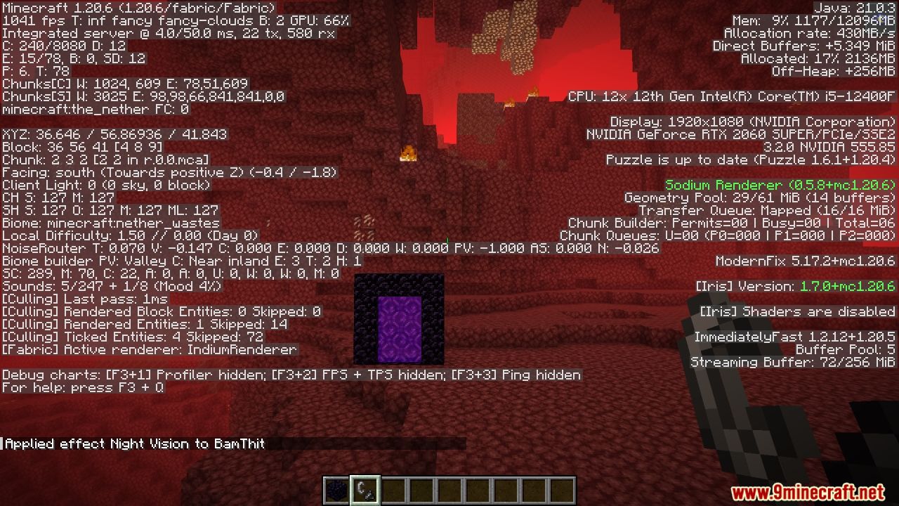 Optifabric Modpack (1.21.9, 1.20.1) – Optifine Features But More Optimized 11 Optifabric modpack screenshots 10