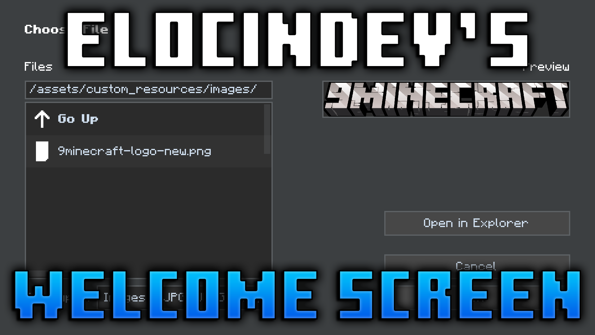 ElocinDev’s Welcome Screen Mod (1.21.1, 1.20.1) – Set The Tone